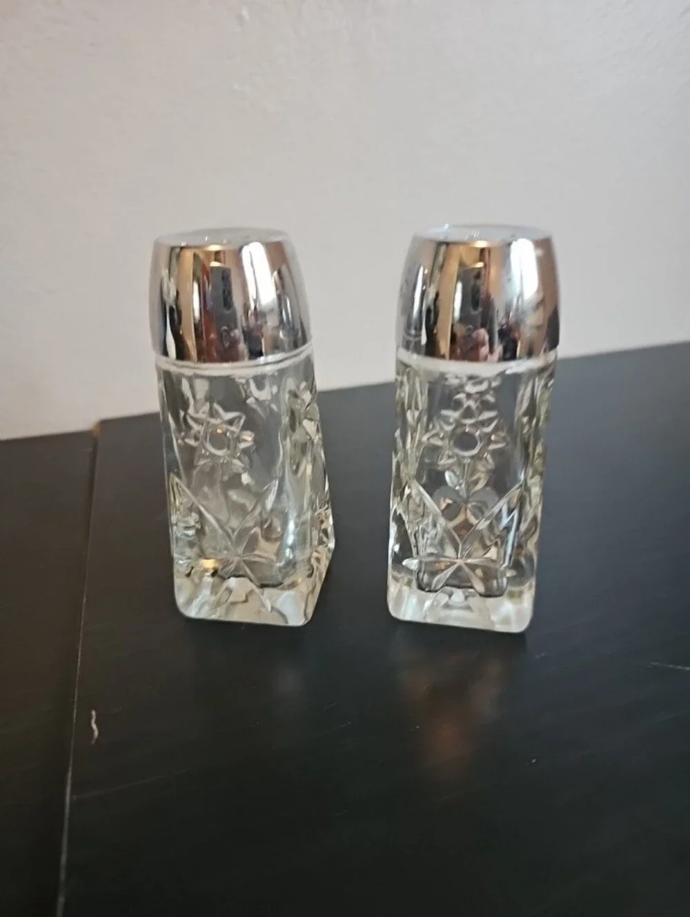 Anchor Hocking Star of David Prescut Salt and Pepper shaker
